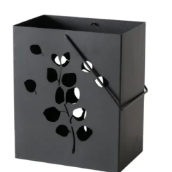 Lampion metalowy CALYPSO, czarny, 2 sztuki