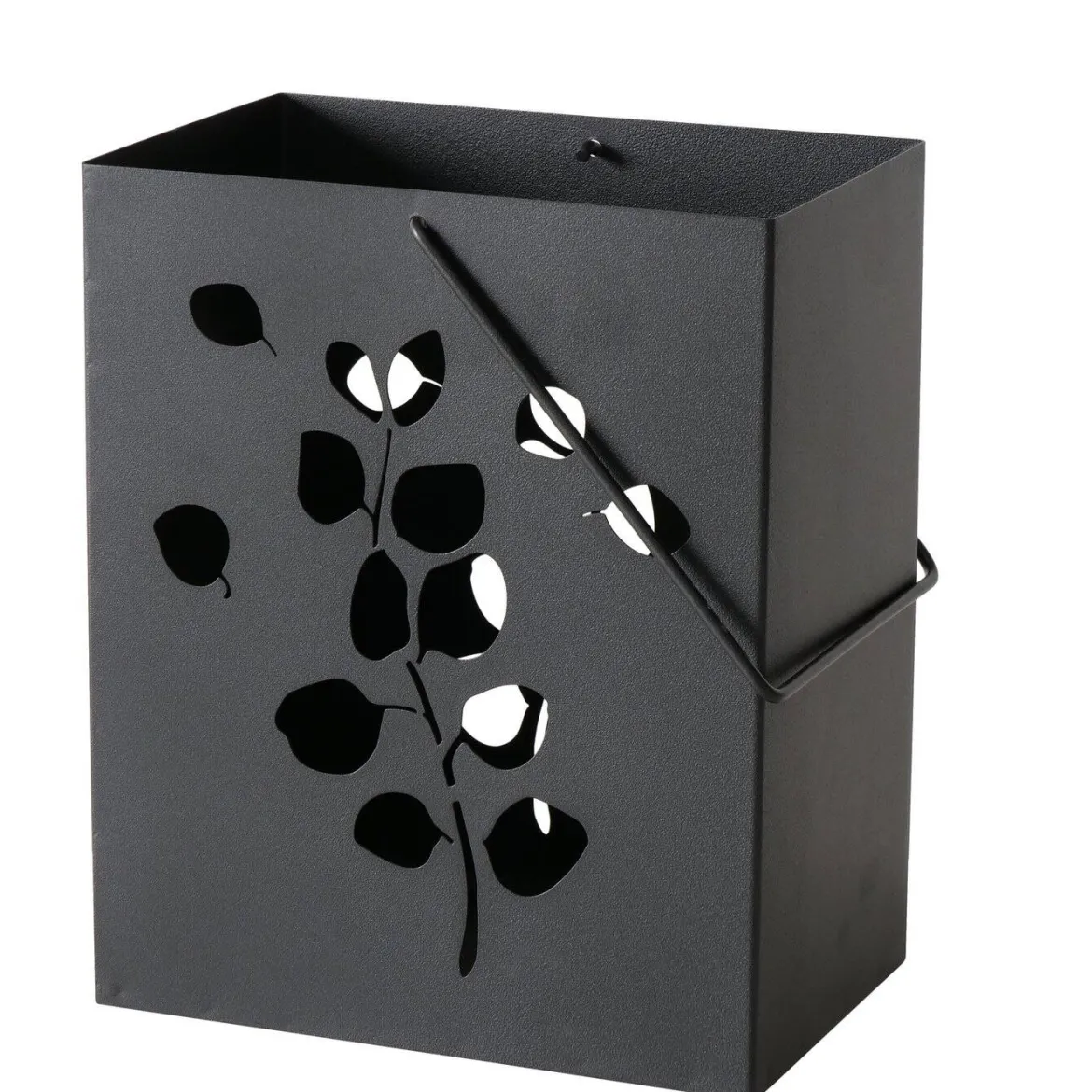 Lampion metalowy CALYPSO, czarny, 2 sztuki