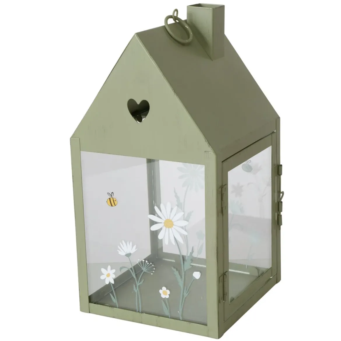 Lampion metalowy domek HONEY, wys. 27 cm