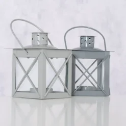 Lampion na podgrzewacz, metalowy uchwyt, FAROL