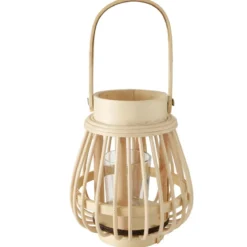 Lampion na świeczkę, bambusowy, ILVIE
