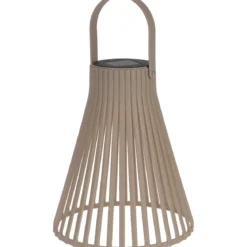 Lampion solarny, taupe, 23,5 cm