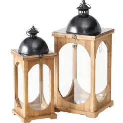 Lampiony do użytku wewnętrznego MELIRA, 2 szt, wys. 50-61 cm