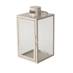 Lampiony metalowe ARANIA, beżowe, 2 sztuki