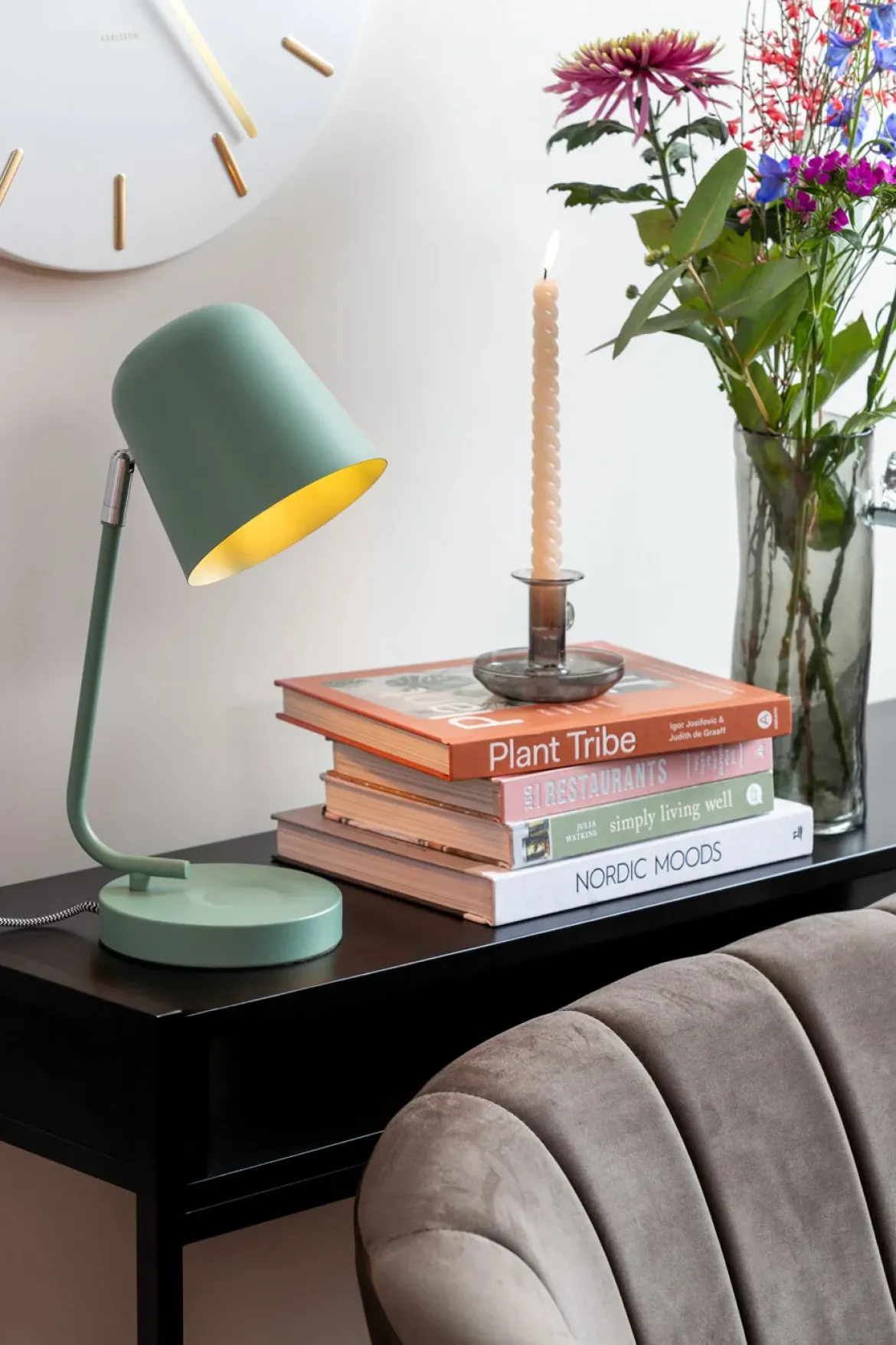 Lampka na biurko metalowa ENCANTAR, wys. 38,5 cm