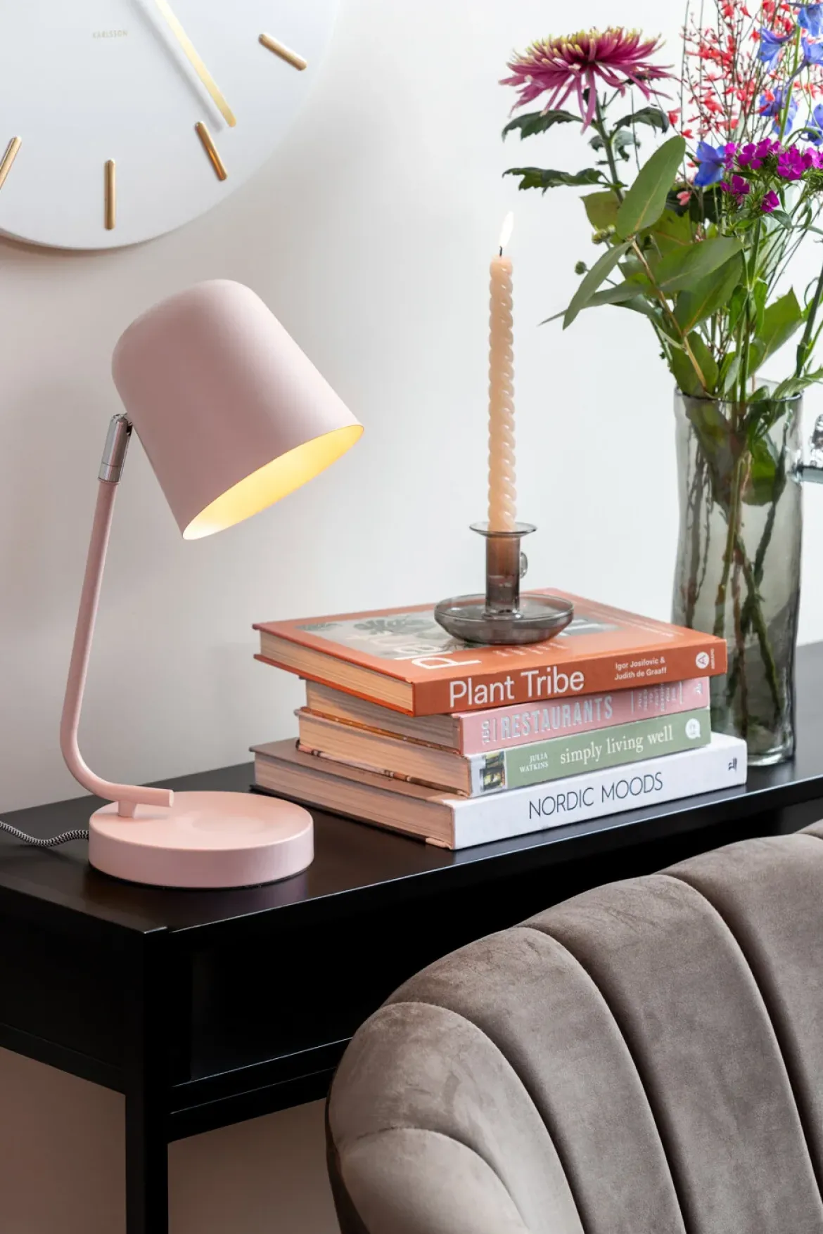 Lampka na biurko metalowa ENCANTAR, wys. 38,5 cm