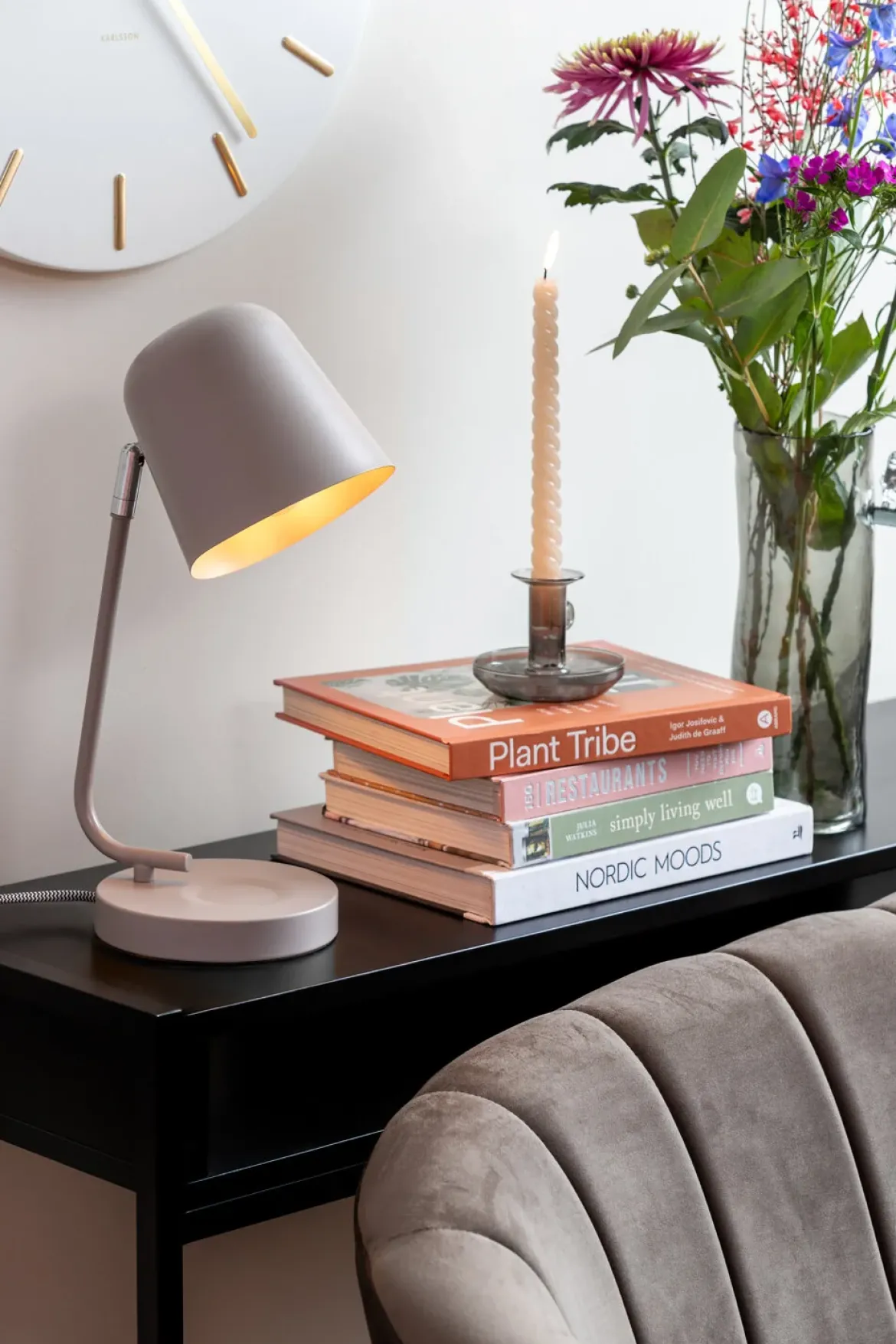 Lampka na biurko metalowa ENCANTAR, wys. 38,5 cm