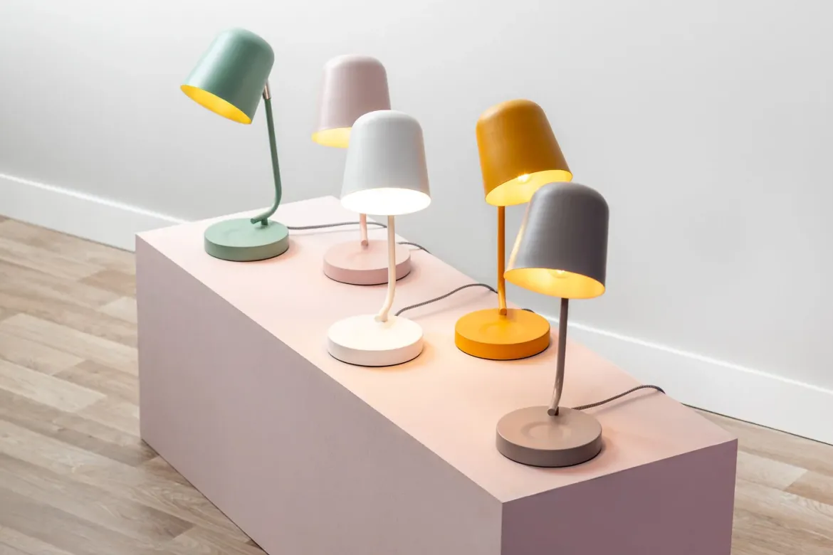 Lampka na biurko metalowa ENCANTAR, wys. 38,5 cm