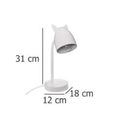 Lampka na biurko OREILLES, metalowa