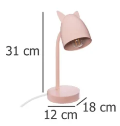 Lampka na biurko OREILLES, metalowa