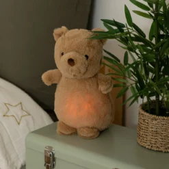 Lampka nocna dla dzieci MARRON pluszowy miś na baterie, wys. 27 cm
