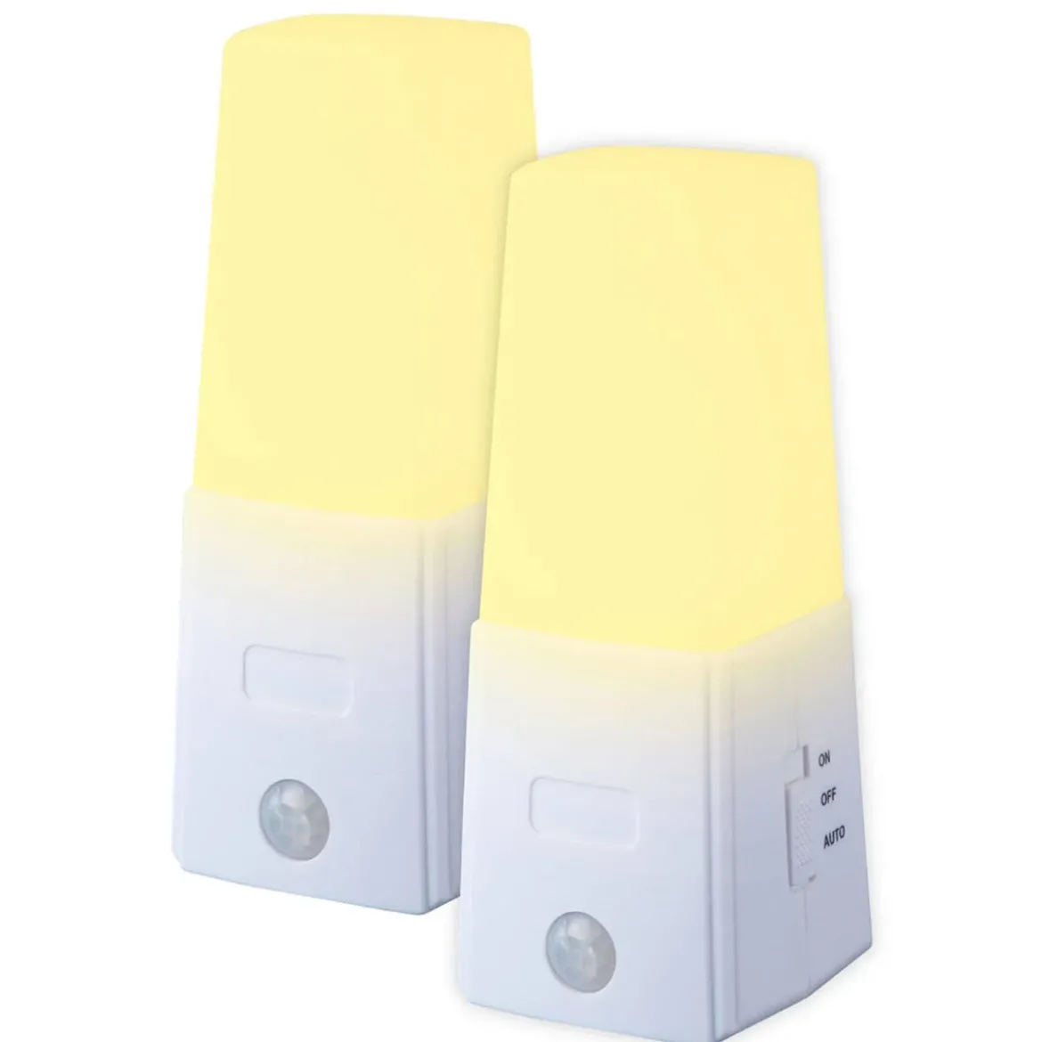 Lampka nocna LED z sensorem ruchu, 2w1 - 2 sztuki