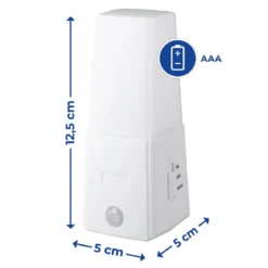 Lampka nocna LED z sensorem ruchu, 2w1 - 2 sztuki