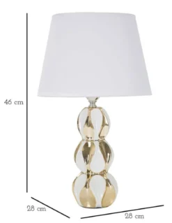 Lampka nocna z ceramiczną podstawą Ø 28 cm