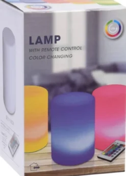 Lampka zmieniająca kolory, LED, Ø 10 x 15 cm, z pilotem