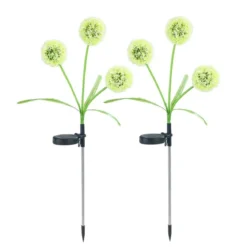 Lampki ogrodowe solarne, dmuchawce LED, 2 sztuki, 75 cm