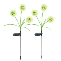 Lampki ogrodowe solarne, dmuchawce LED, 2 sztuki, 75 cm