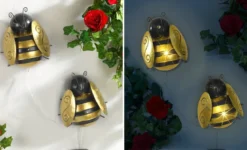 Lampki solarne pszczoły LED, dekoracja ogrodowa, zestaw 2 szt