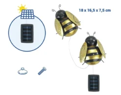 Lampki solarne pszczoły LED, dekoracja ogrodowa, zestaw 2 szt