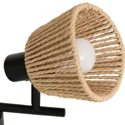 Lampy sufitowe MYHA 2 klosze z plecionego papieru, 2 x Ø 15 cm