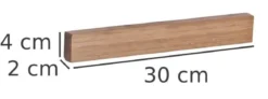 Listwa magnetyczna do noży, 100% bambus, ZELLER