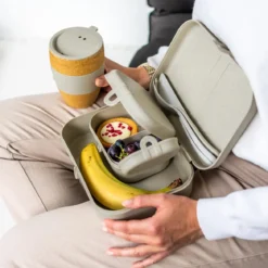 Lunchbox PASCAL READY, zestaw 3 pojemników i sztućce, KOZIOL