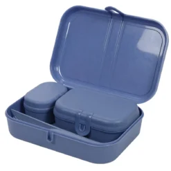 Lunchbox PASCAL READY, zestaw 3 pojemników i sztućce, KOZIOL