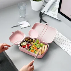 Lunchbox PASCAL READY, zestaw 3 pojemników i sztućce, KOZIOL