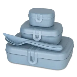 Lunchbox PASCAL READY, zestaw 3 pojemników i sztućce, KOZIOL