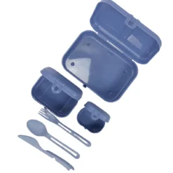Lunchbox PASCAL READY, zestaw 3 pojemników i sztućce, KOZIOL