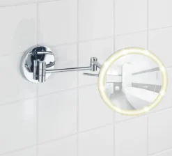 Lusterko kosmetyczne naścienne AURA led, Power - loc, WENKO