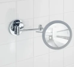 Lusterko kosmetyczne naścienne AURA led, Power - loc, WENKO