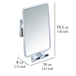 Lusterko kosmetyczne QUADRO, Vacuum-Loc, anti-fog WENKO
