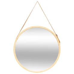 Lustro łazienkowe LOFT na pasku, Ø 50 cm