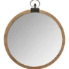 Lustro ścienne, okrągłe, dekoracyjne w oprawie MDF, Ø 74 cm