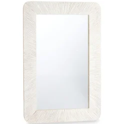Lustro ścienne w drewnianej ramie mango LINES&CURVES, 60 x 90 cm