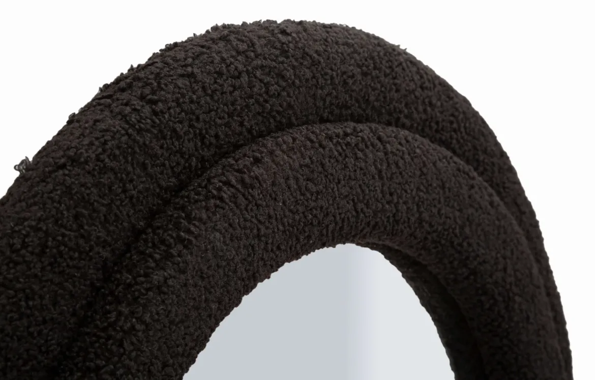 Lustro ścienne w materiałowej ramie TEDDY, 160 cm
