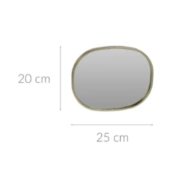 Lustro dekoracyjne CHAMPAGNE, 20 x 25 cm
