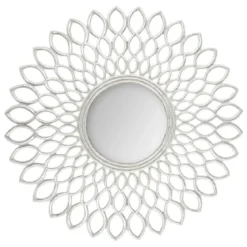 Lustro dekoracyjne FLOWER, Ø 90 cm, ozdobna rama