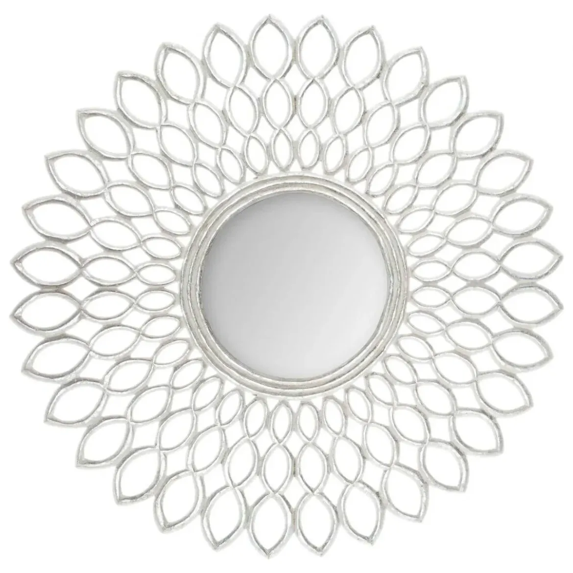 Lustro dekoracyjne FLOWER, Ø 90 cm, ozdobna rama