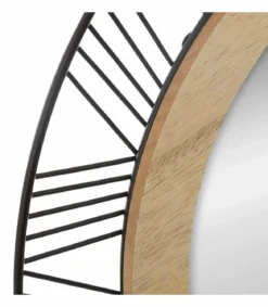 Lustro dekoracyjne w metalowej oprawie, Ø 45 cm