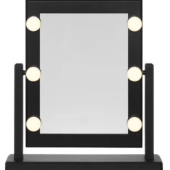 Lustro do makijażu z lampkami LED, 37 x 41 cm