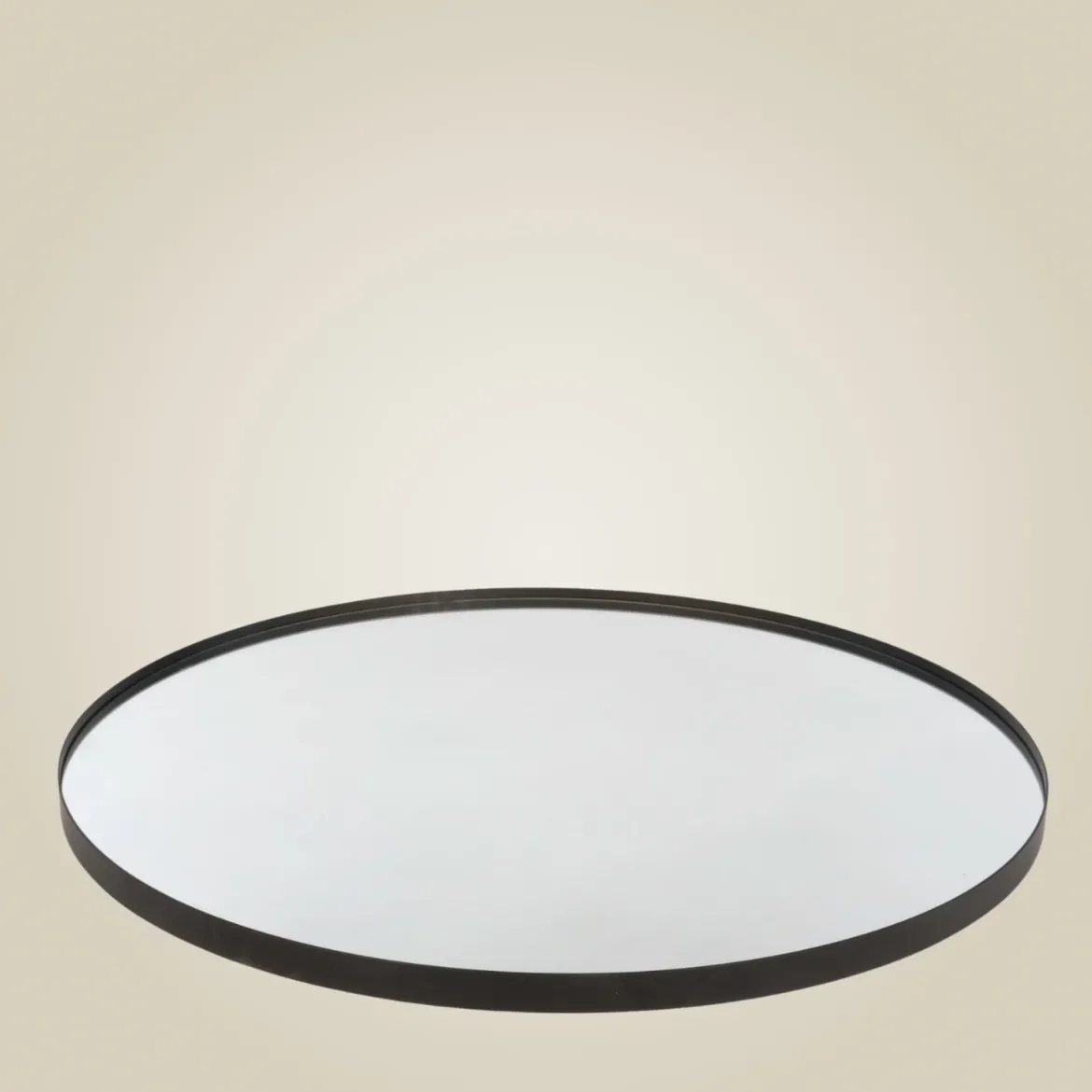 Lustro okrągłe NOOR, metalowa rama, Ø 80 cm