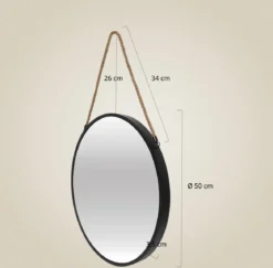 Lustro okrągłe TINDRA, Ø 50 cm