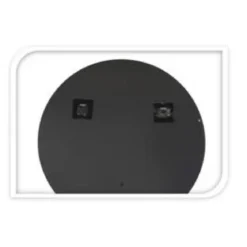 Lustro okrągłe w metalowej ramce, Ø 55 cm