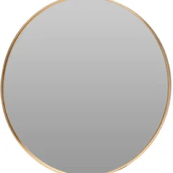 Lustro okrągłe złote, Ø 50 cm