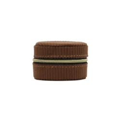 Mała szkatułka na biżuterię, sztruks, Ø 8 cm
