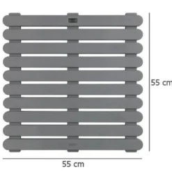Mata antypoślizgowa do brodzika lub sauny, plecionka plastikowa DUCKBOARD - 55 x 55 cm, WENKO
