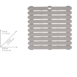 Mata antypoślizgowa do brodzika lub sauny, plecionka plastikowa DUCKBOARD - 55 x 55 cm, WENKO