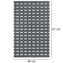 Mata łazienkowa z tworzywa sztucznego, antypoślizgowy wkład do wanny - 63 x 40 cm, WENKO